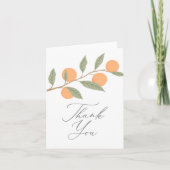 リトルかわいこちゃん柑橘系ベビーシャワー サンキューカード (正面)