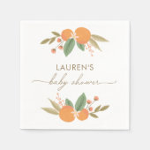 リトルかわいこちゃん柑橘系ベビーシャワー スタンダードカクテルナプキン (正面)