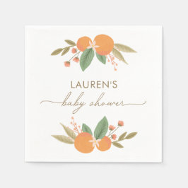 リトルかわいこちゃん柑橘系ベビーシャワー スタンダードカクテルナプキン