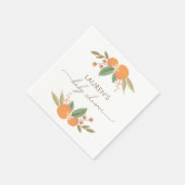 リトルかわいこちゃん柑橘系ベビーシャワー スタンダードカクテルナプキン (角)