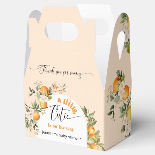 リトルかわいこちゃん柑橘系ベビーシャワー フェイバーボックス (オープン)