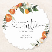 リトルかわいこちゃん柑橘系ベビーシャワー ペーパーコースター (正面)
