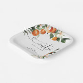 リトルかわいこちゃん柑橘系ベビーシャワー ペーパープレート (傾斜あり)