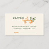 リトルかわいこちゃん柑橘系ベビーショーおむつラッフル エンクロージャーカード (正面)