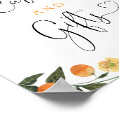 リトルかわいこちゃん柑橘系ボタニカルカードとギフトサイン ポスター (角)