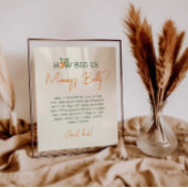 リトルかわいこちゃん柑橘類どのように大きいママの腹 ポスター