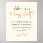 リトルかわいこちゃん柑橘類どのように大きいママの腹 ポスター (正面)