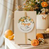 リトルかわいこちゃん柑橘類のオレンジ感謝していの誕生日 フェイバータグ