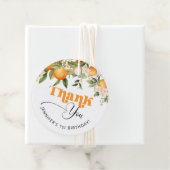 リトルかわいこちゃん柑橘類のオレンジ感謝していの誕生日 フェイバータグ (インサイチュ)