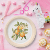 リトルかわいこちゃん柑橘類の誕生日パーティー ペーパープレート (パーティー)