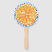 リトルかわいこちゃん柑橘類オレンジアズレジョベビーシャワー ハンドファン (正面)
