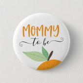 リトルかわいこちゃん柑橘類オレンジモミボタン 缶バッジ (正面)