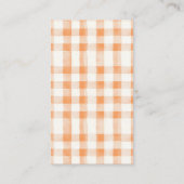 リトルかわいこちゃん柑橘類オレンジ色の赤ちゃんシャワーエンクロージャ エンクロージャーカード (裏面)