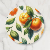 リトルかわいこちゃん水彩オレンジベビーシャワー フェイバータグ (裏面)