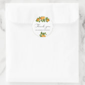 リトルかわいこちゃん水色の赤ちゃん感謝していシャワーあなた ラウンドシール (バッグ)