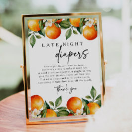 リトルかわいこちゃん深夜おむつ赤ちゃんシャワーゲーム ポスター