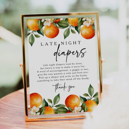 リトルかわいこちゃん深夜おむつ赤ちゃんシャワーゲーム ポスター