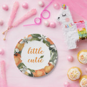 リトルかわいこちゃん紙プレートオレンジ紙プレート ペーパープレート (パーティー)