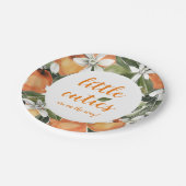 リトルかわいこちゃん紙プレートオレンジ紙プレート ペーパープレート (アングル)