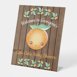 リトルかわいこちゃん素朴赤ちゃんシャワー台座標識 台座サイン