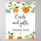 リトルかわいこちゃん緑のフローラカードとギフトサイン ポスター (正面)