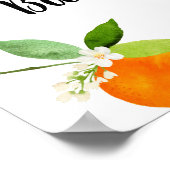 リトルかわいこちゃん緑のフローラベビーシャワーウェルカム ポスター (角)