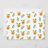 リトルかわいこちゃん緑のフローラベビーシャワー サンキューカード (裏面)