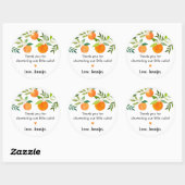 リトルかわいこちゃん緑のフローラベビーシャワー ラウンドシール (シート)