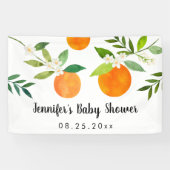 リトルかわいこちゃん緑のフローラベビーシャワー 横断幕 (横)