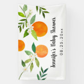 リトルかわいこちゃん緑のフローラベビーシャワー 横断幕 (縦)