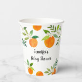 リトルかわいこちゃん緑のフローラベビーシャワー 紙コップ (裏面)