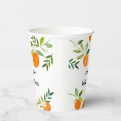 リトルかわいこちゃん緑のフローラベビーシャワー 紙コップ (右)