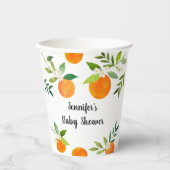 リトルかわいこちゃん緑のフローラベビーシャワー 紙コップ (正面)