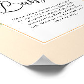 リトルかわいこちゃん言わないベビー赤ちゃんシャワーゲームポスター ポスター (角)