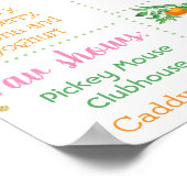 リトルかわいこちゃん誕生日マイルストーン記号 ポスター (角)