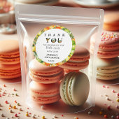 リトルかわいこちゃん赤ちゃんシャワーありがとうステッカー ラウンドシール