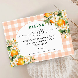 リトルかわいこちゃん赤ちゃんシャワーおむつラッフルカード エンクロージャーカード