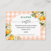 リトルかわいこちゃん赤ちゃんシャワーおむつラッフルカード エンクロージャーカード (正面)