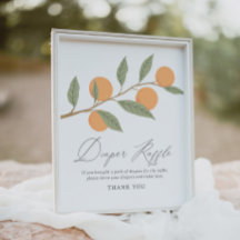 リトルかわいこちゃん赤ちゃんシャワーおむつラッフルサイン