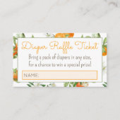 リトルかわいこちゃん赤ちゃんシャワーおむつラッフル エンクロージャーカード (正面)