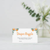 リトルかわいこちゃん赤ちゃんシャワーおむつラッフル 名刺 (スタンド正面)