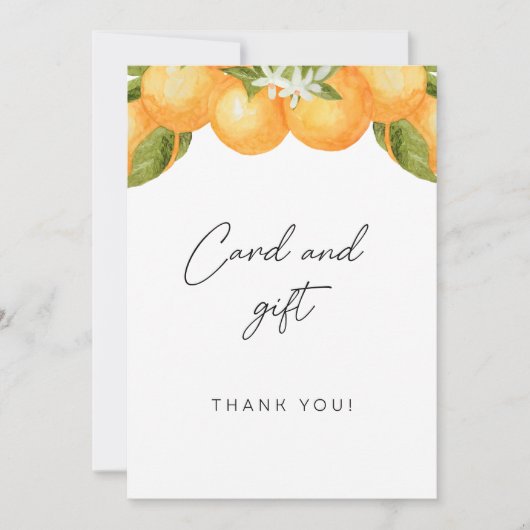 リトルかわいこちゃん赤ちゃんシャワーカードとギフトサイン 招待状 (正面)