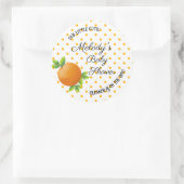 リトルかわいこちゃん赤ちゃんシャワーステッカー ラウンドシール (バッグ)