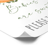 リトルかわいこちゃん赤ちゃんシャワートリートサイン ポスター (角)