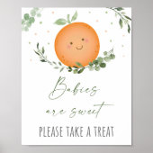 リトルかわいこちゃん赤ちゃんシャワートリートサイン ポスター (正面)