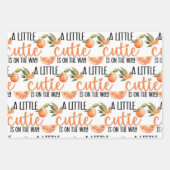 リトルかわいこちゃん赤ちゃんシャワーパターン ラッピングペーパーシート (正面2)