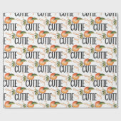 リトルかわいこちゃん赤ちゃんシャワーパターン ラッピングペーパー (フラット)