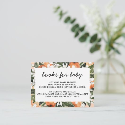 リトルかわいこちゃん赤ちゃんシャワーブックリクエストカード エンクロージャーカード (スタンド正面)