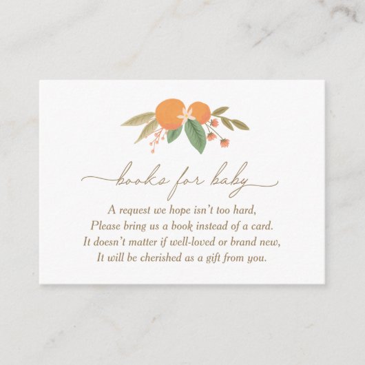 リトルかわいこちゃん赤ちゃんシャワーベビー本 エンクロージャーカード (正面)