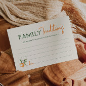 リトルかわいこちゃん赤ちゃんシャワー家族の伝統カード サンキューカード